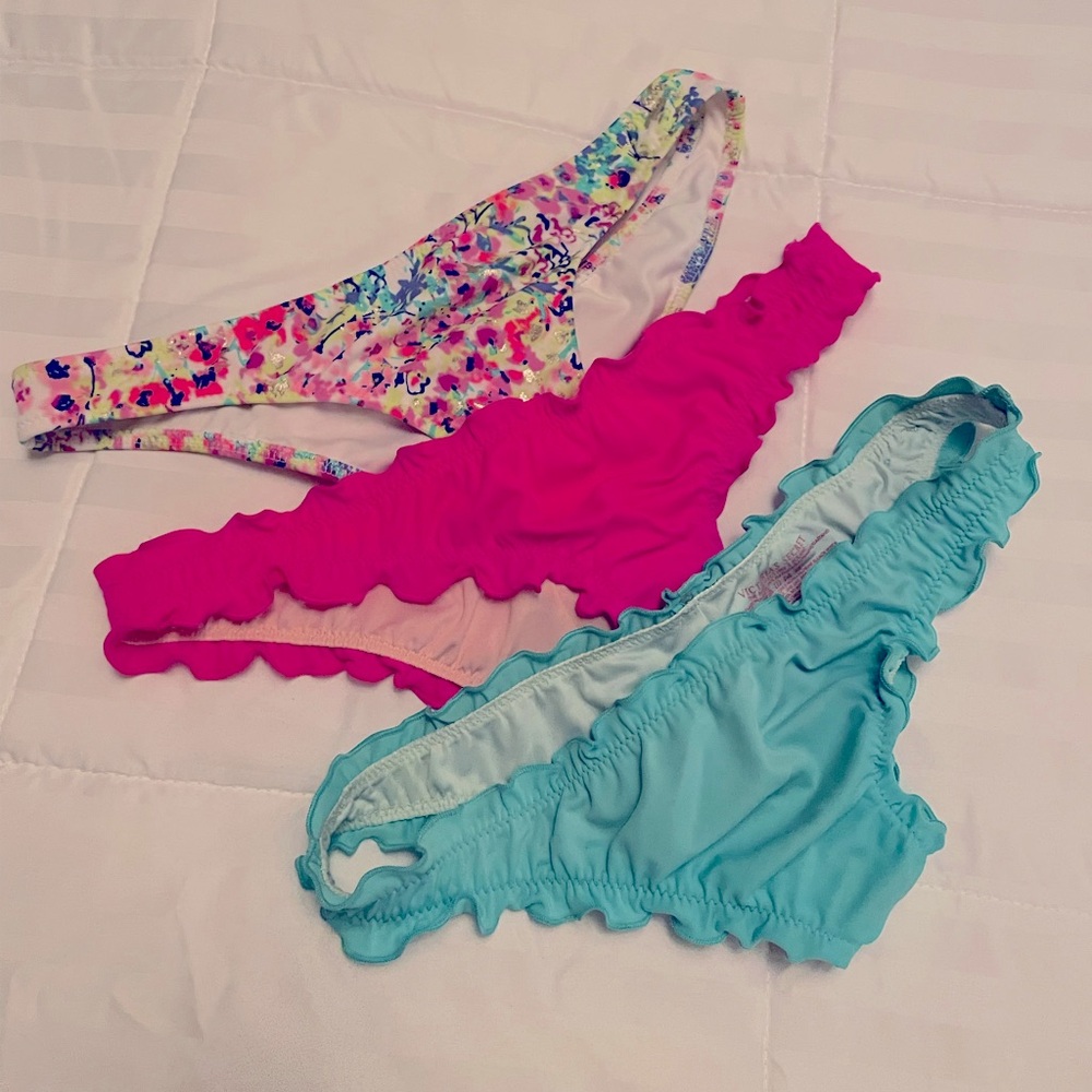Victoria’s Secret Brazillian Bikini Bottoms 3 Pc Bundle🌸 - Picture 2 of 6